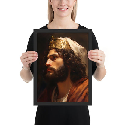 Portrait Of King David Fine Art Print - ChristVisions