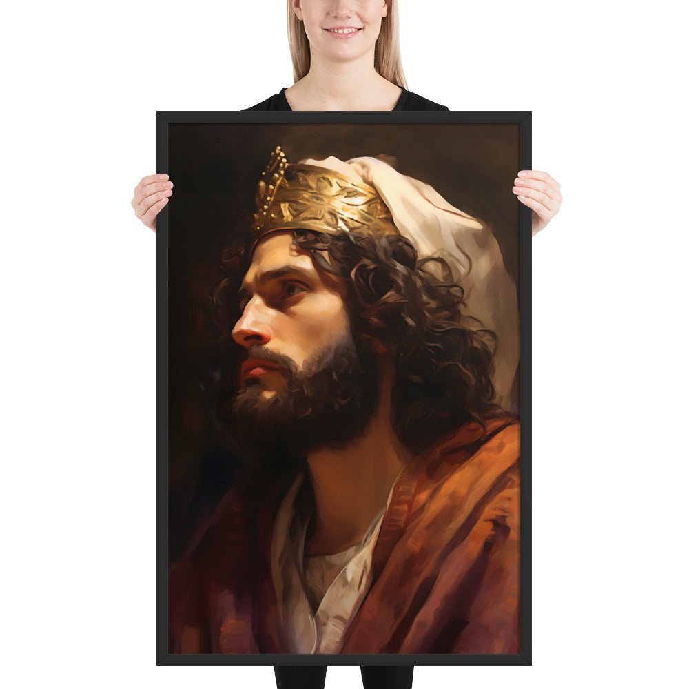 Portrait Of King David Fine Art Print - ChristVisions