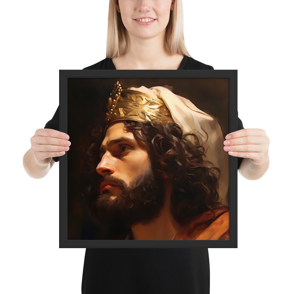 Portrait Of King David Fine Art Print - ChristVisions