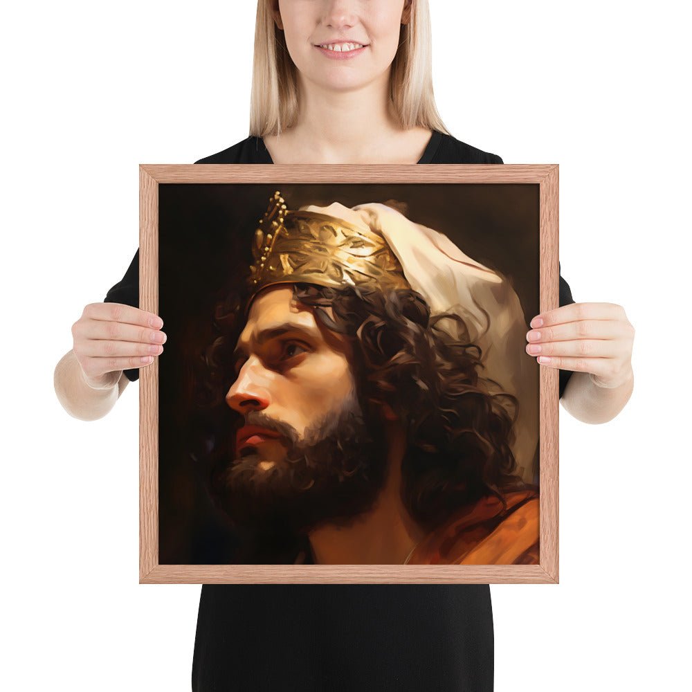 Portrait Of King David Fine Art Print - ChristVisions