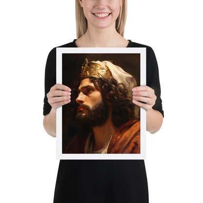 Portrait Of King David Fine Art Print - ChristVisions