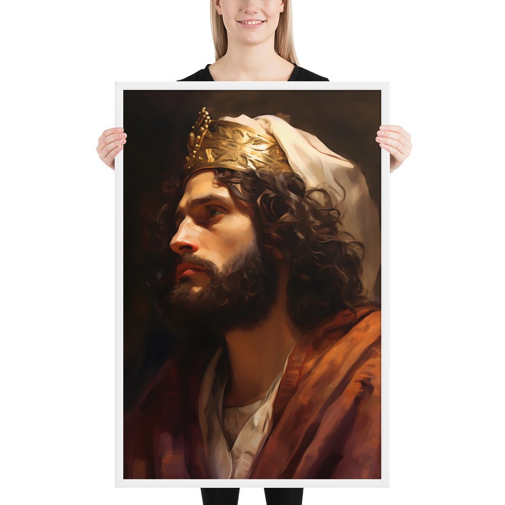 Portrait Of King David Fine Art Print - ChristVisions