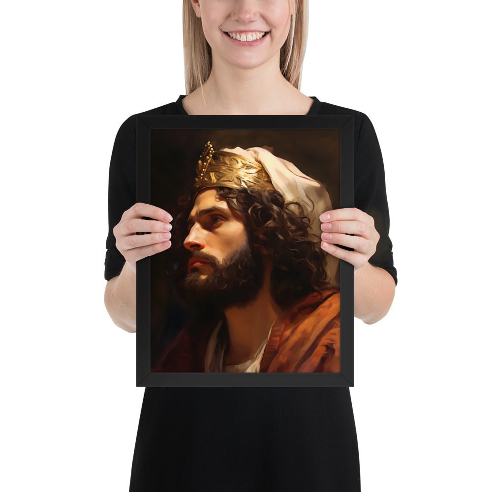 Portrait Of King David Fine Art Print - ChristVisions