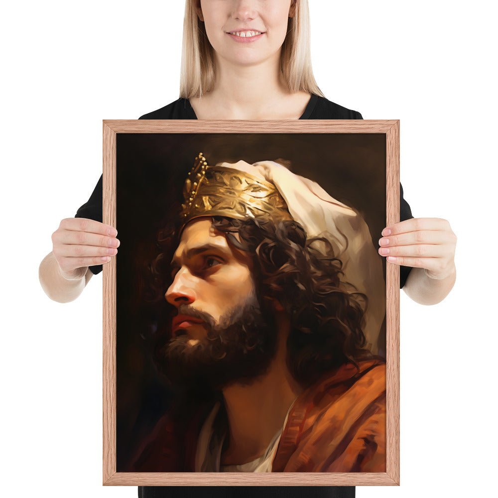 Portrait Of King David Fine Art Print - ChristVisions