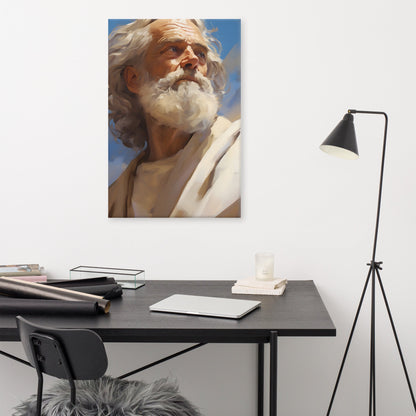 Portrait Of Moses Canvas Print - ChristVisions