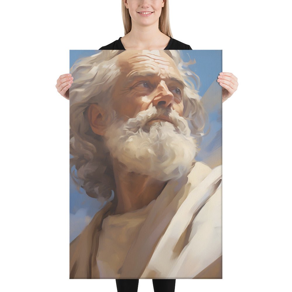 Portrait Of Moses Canvas Print - ChristVisions