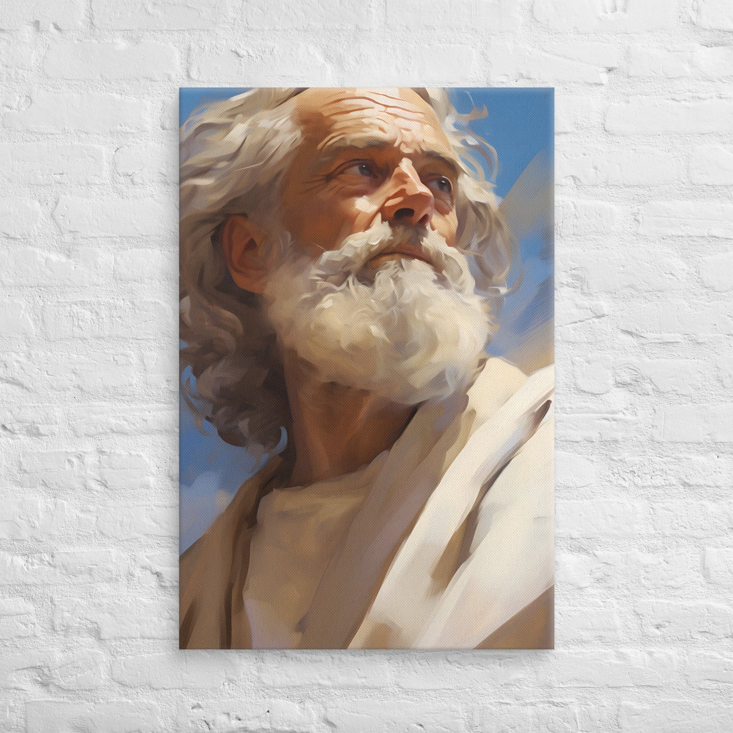Portrait Of Moses Canvas Print - ChristVisions