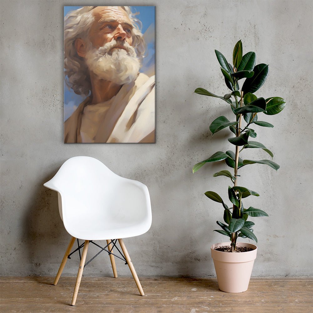 Portrait Of Moses Canvas Print - ChristVisions