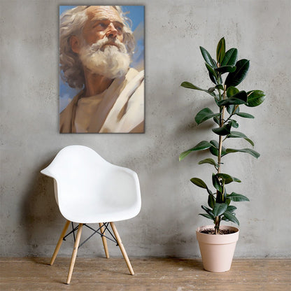 Portrait Of Moses Canvas Print - ChristVisions