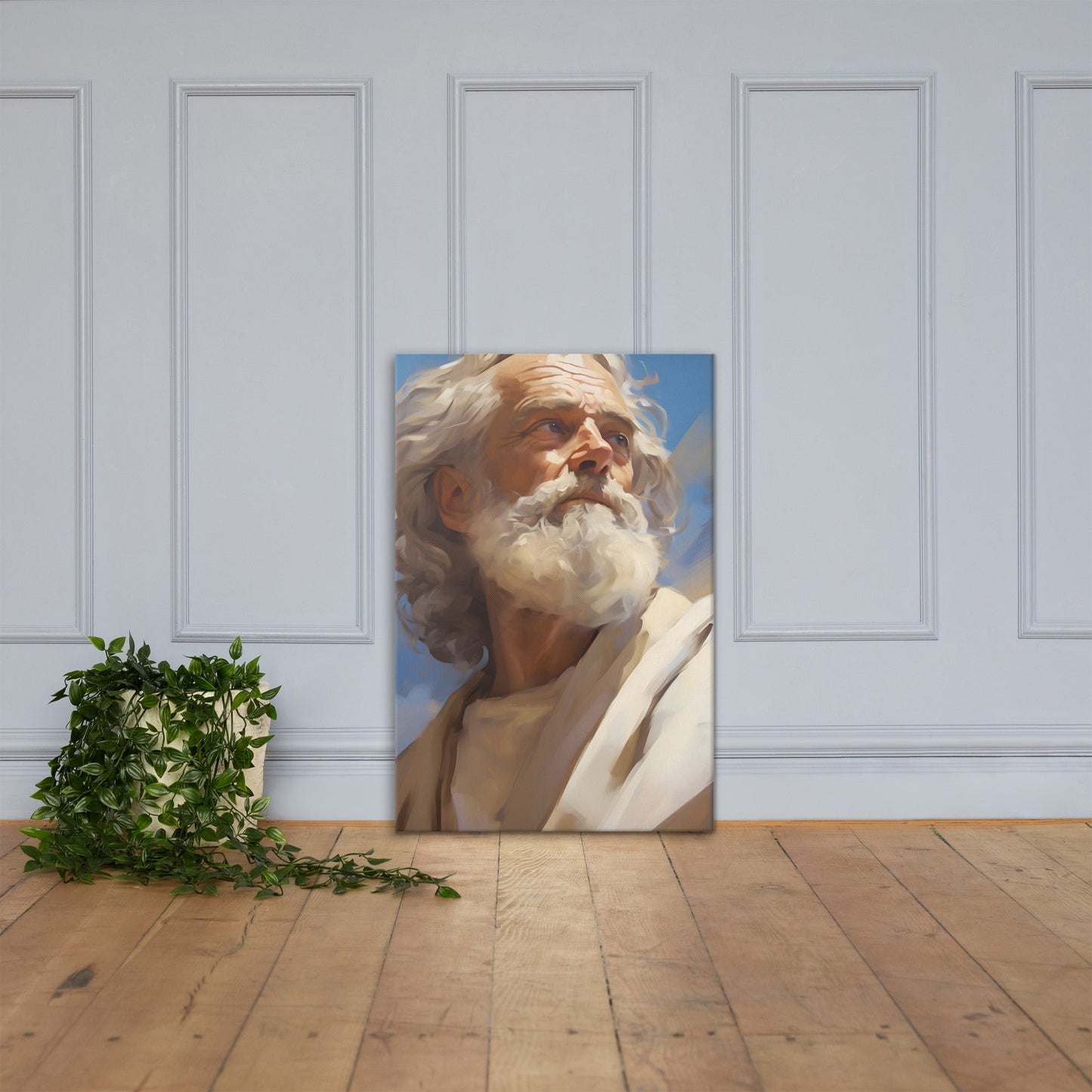 Portrait Of Moses Canvas Print - ChristVisions