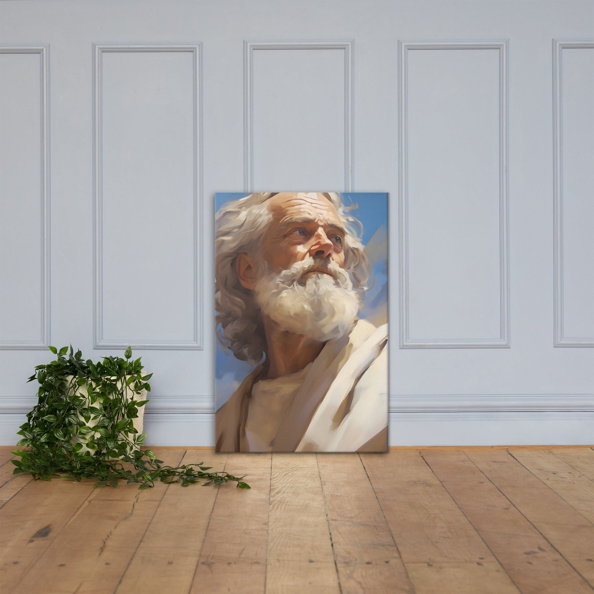 Portrait Of Moses Canvas Print - ChristVisions
