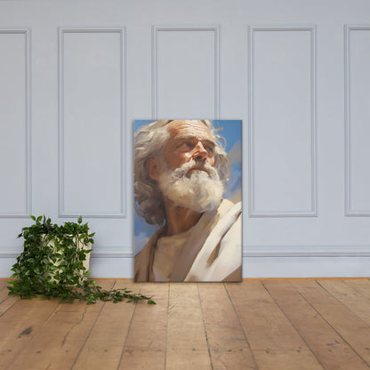 Portrait Of Moses Canvas Print - ChristVisions
