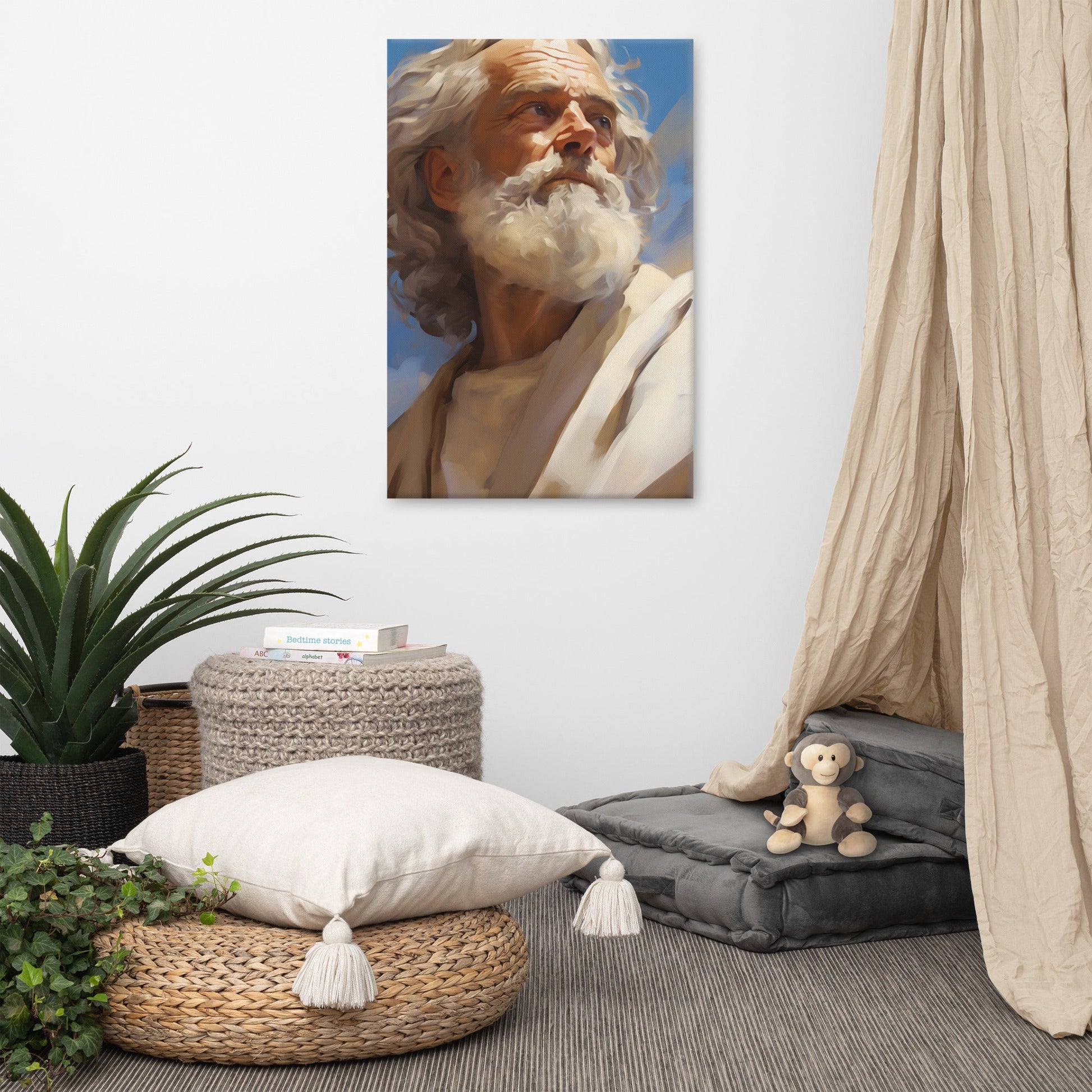 Portrait Of Moses Canvas Print - ChristVisions