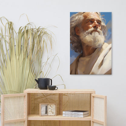 Portrait Of Moses Canvas Print - ChristVisions