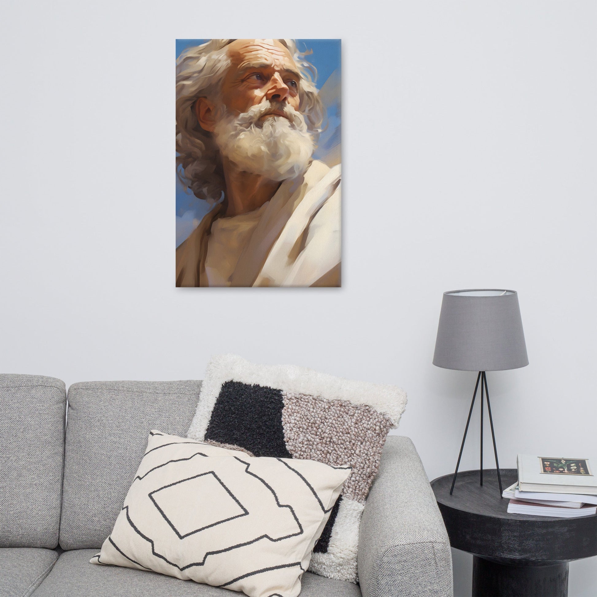 Portrait Of Moses Canvas Print - ChristVisions