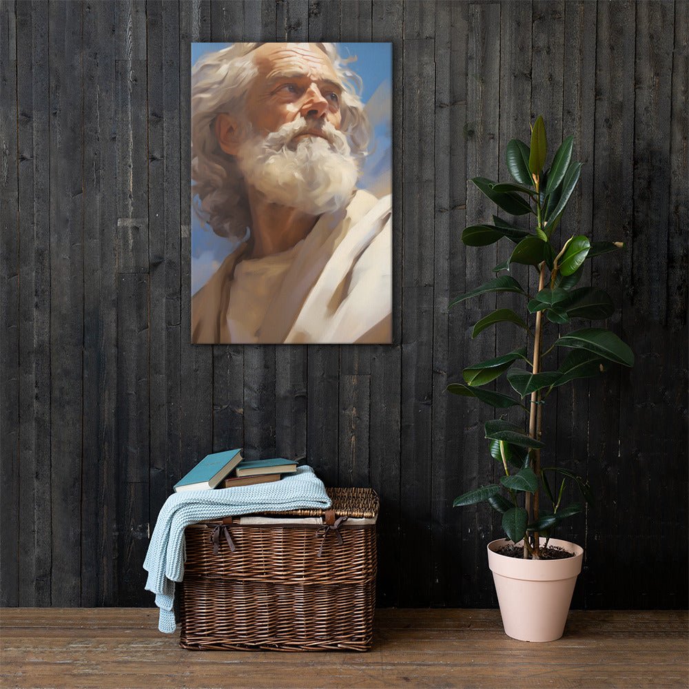 Portrait Of Moses Canvas Print - ChristVisions