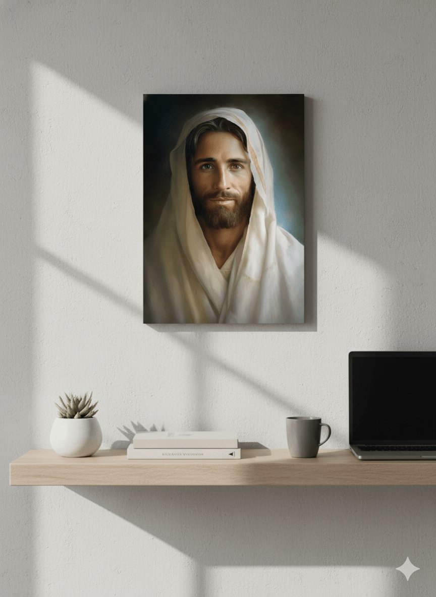 Portrait Of The Messiah Jesus Canvas Print - ChristVisions