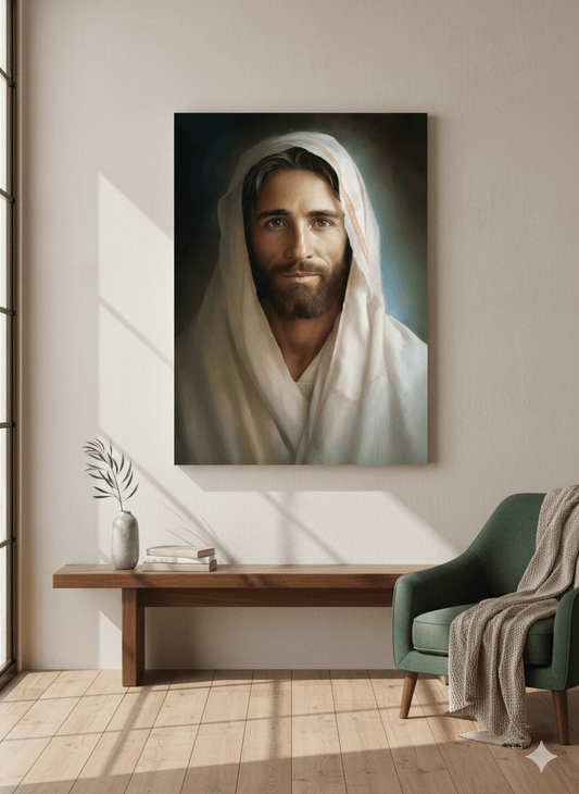Portrait Of The Messiah Jesus Canvas Print - ChristVisions