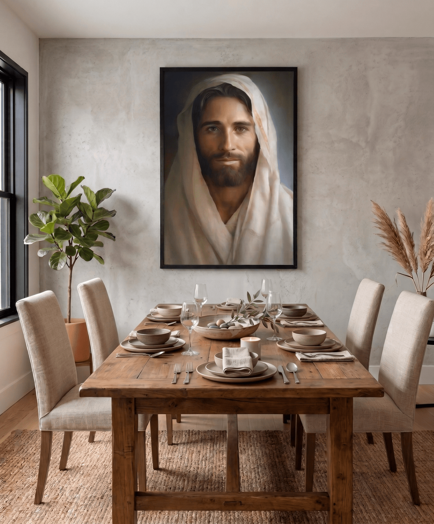 Portrait Of The Messiah Jesus | Fine Art Print