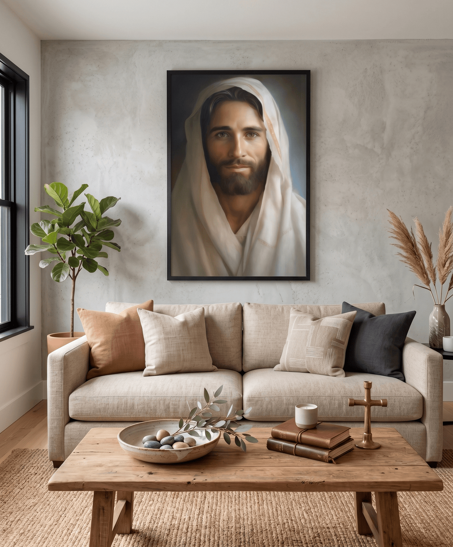 Portrait Of The Messiah Jesus | Fine Art Print