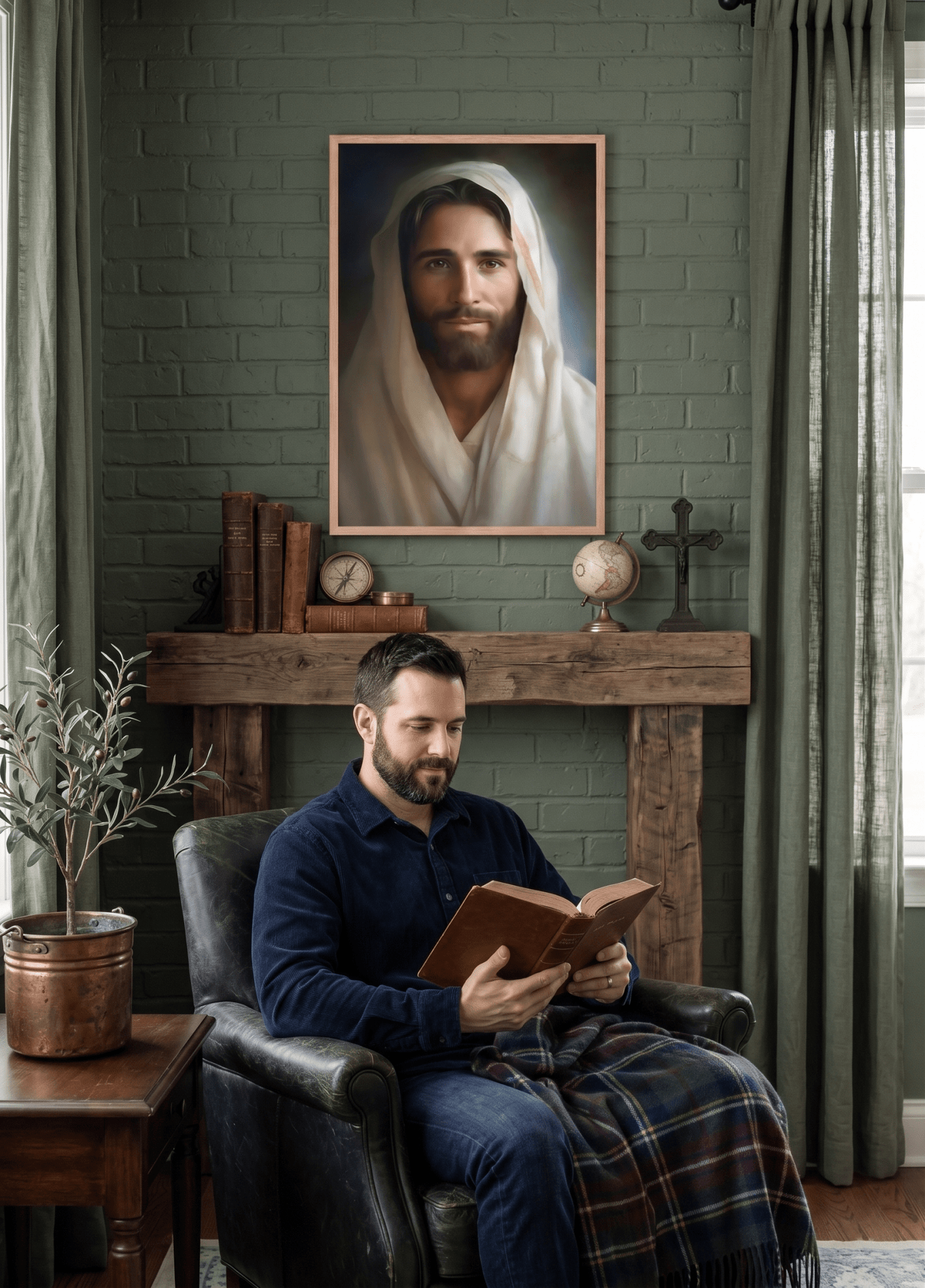 Portrait Of The Messiah Jesus | Fine Art Print