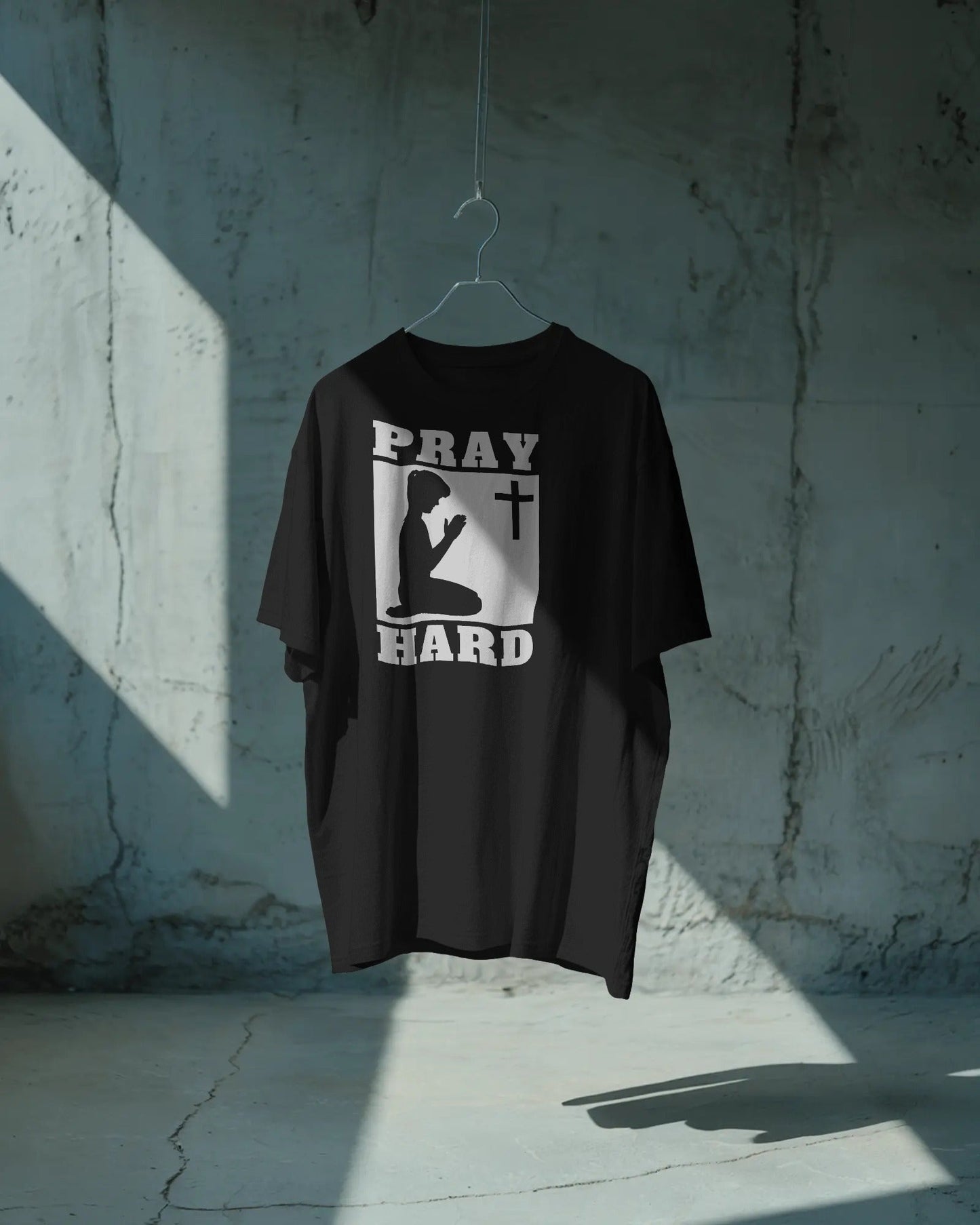 Pray Hard Christian Women's T-Shirt - ChristVisions