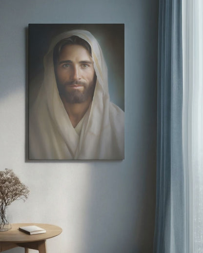 Portrait Of The Messiah Jesus | Comforting | Christian Canvas Wall Art