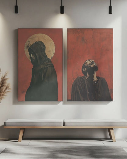 Sin Defeated | Saint Francis Of Assisi | Catholic Canvas Wall Art