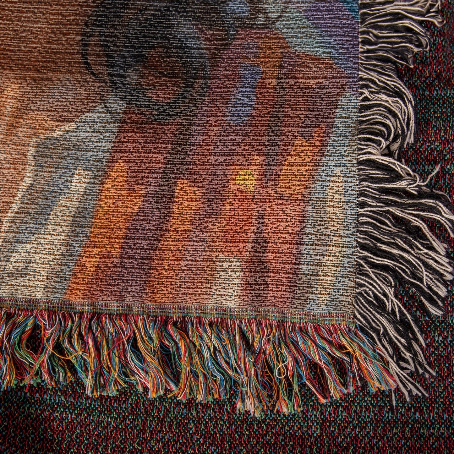 Rejoice In The Lord Jesus | Woven Throw Blanket