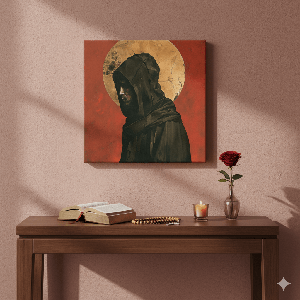 Saint Francis Contemplative Canvas Print - ChristVisions