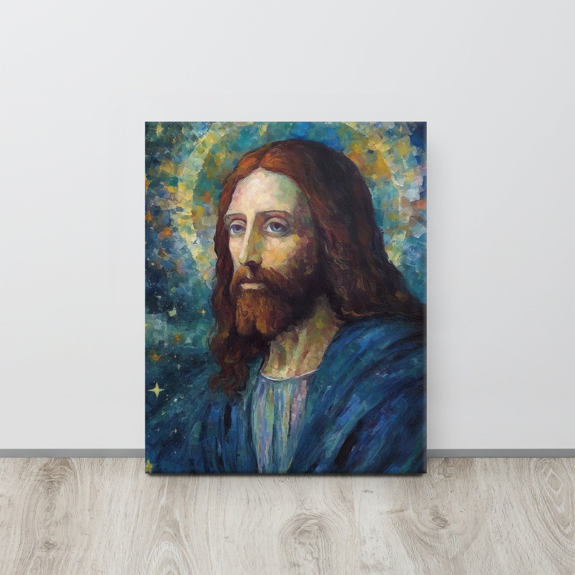 Starry Night Jesus Canvas Print - ChristVisions