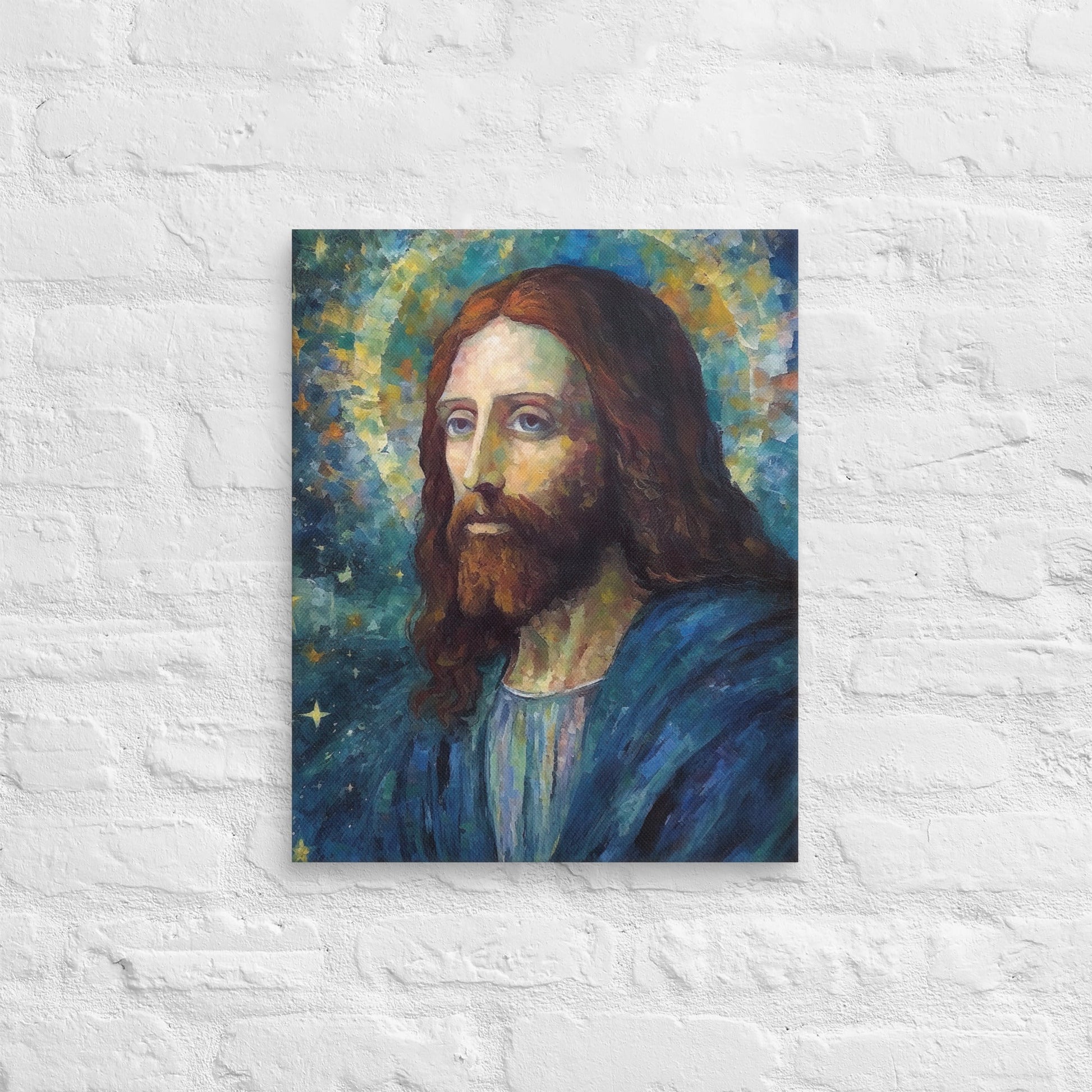 Starry Night Jesus Canvas Print - ChristVisions