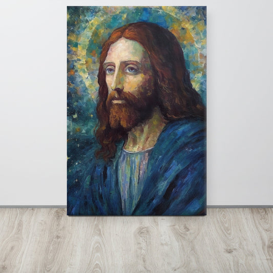 Starry Night Jesus Canvas Print - ChristVisions