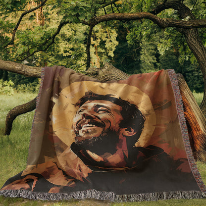 The Joy Of Saint Francis | Woven Christian Throw Blanket