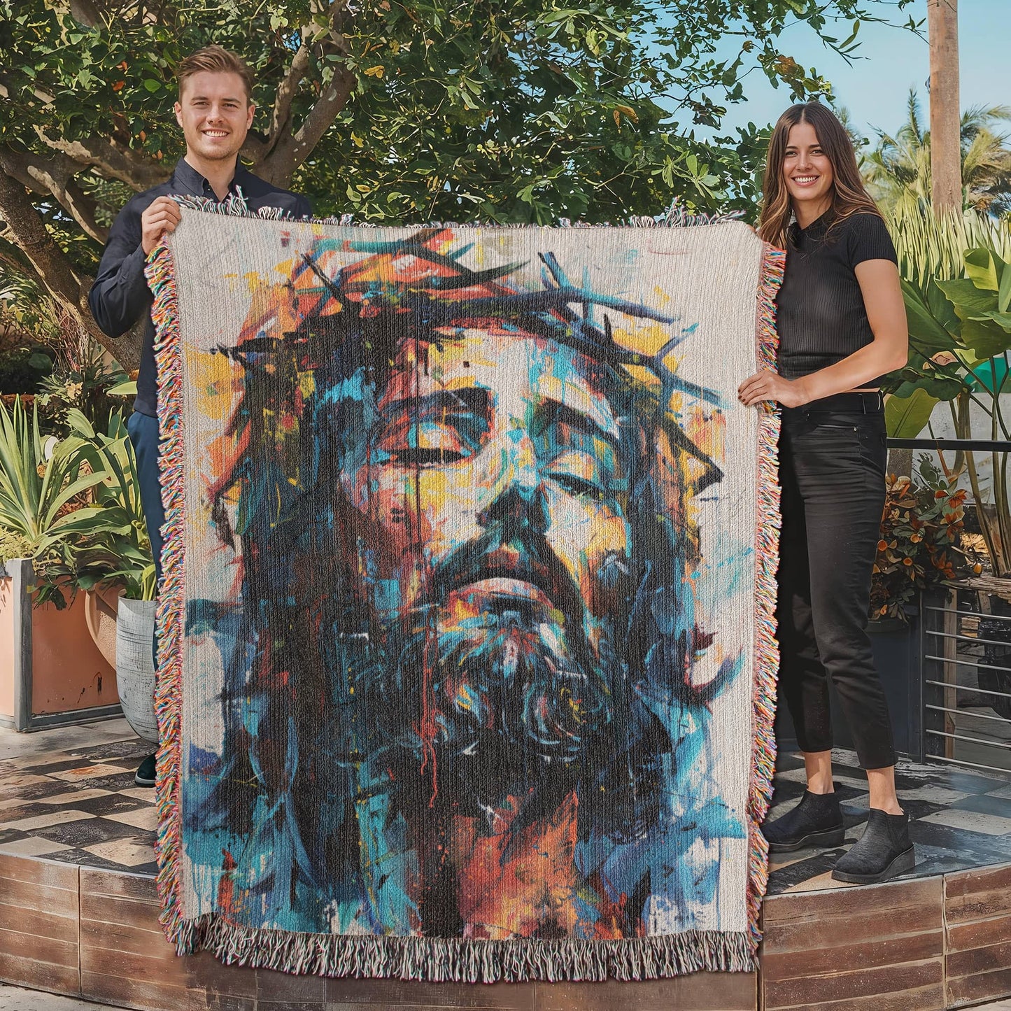 Transcendent Passion  | Woven Christian Throw Blanket