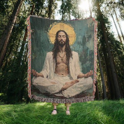 Transcendental Christ | Woven Christian Throw Blanket