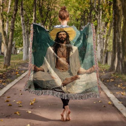 Transcendental Christ | Woven Christian Throw Blanket