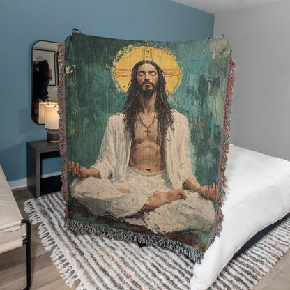 Transcendental Christ | Woven Christian Throw Blanket