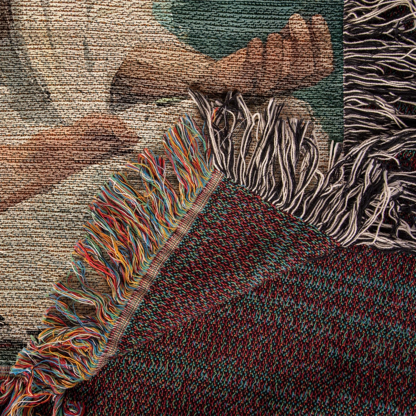 Transcendental Christ | Woven Christian Throw Blanket