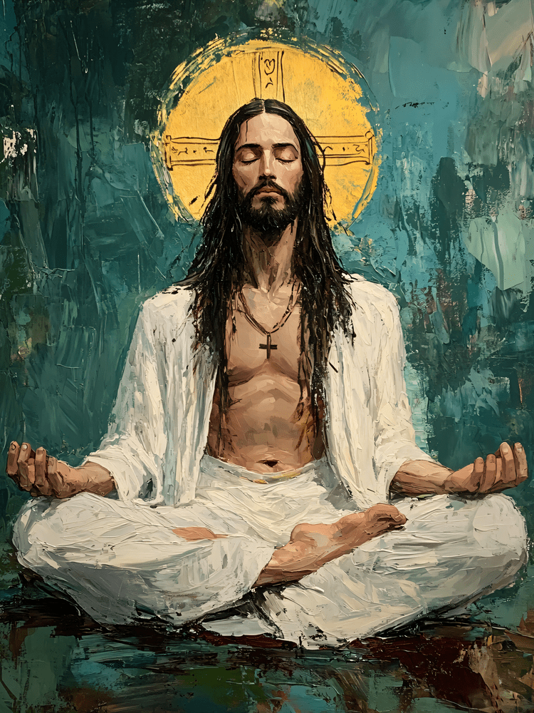 Transcendental Christ | Woven Christian Throw Blanket