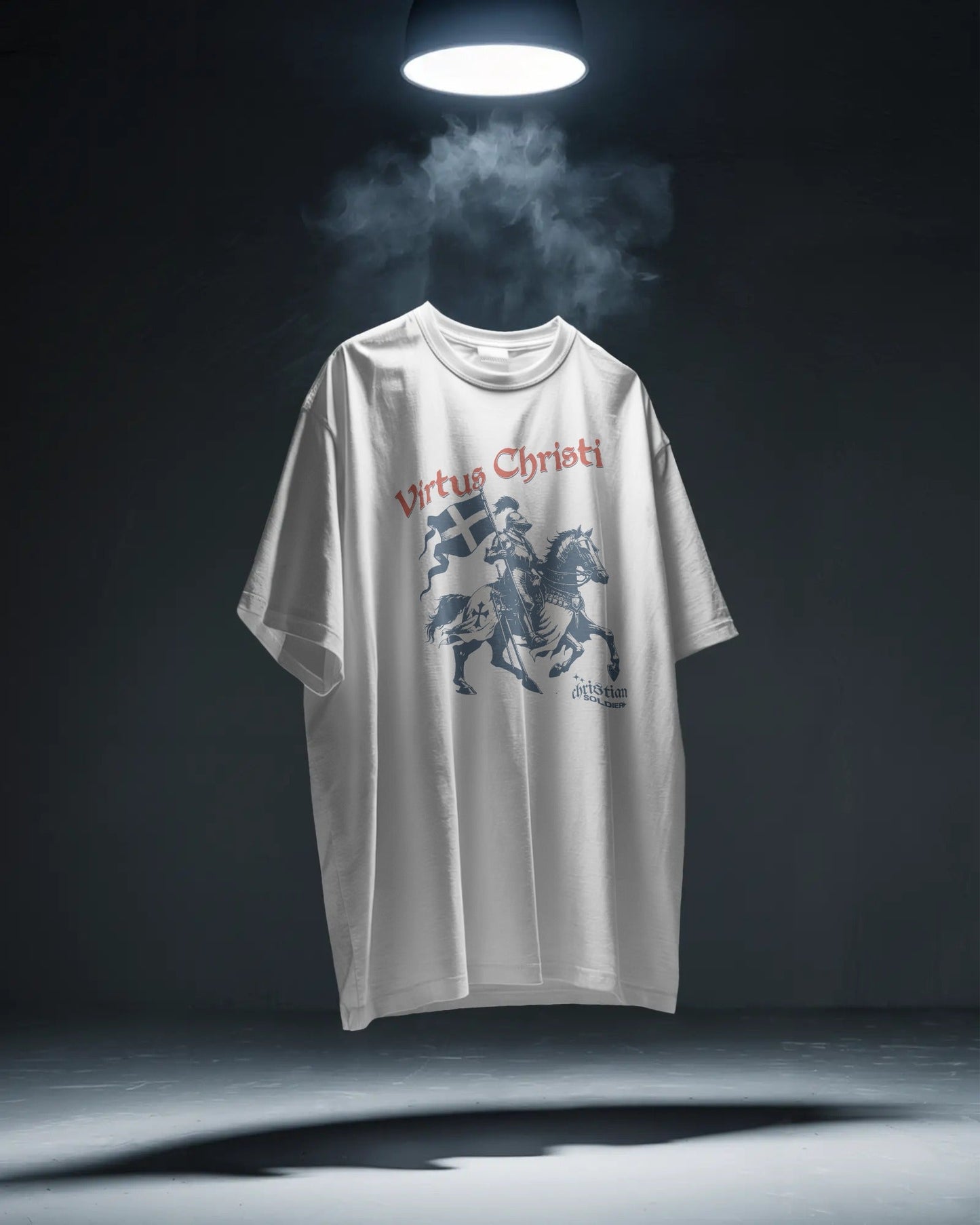 Virtus Christi T-Shirt - Christian Soldier Knight Tee - ChristVisions