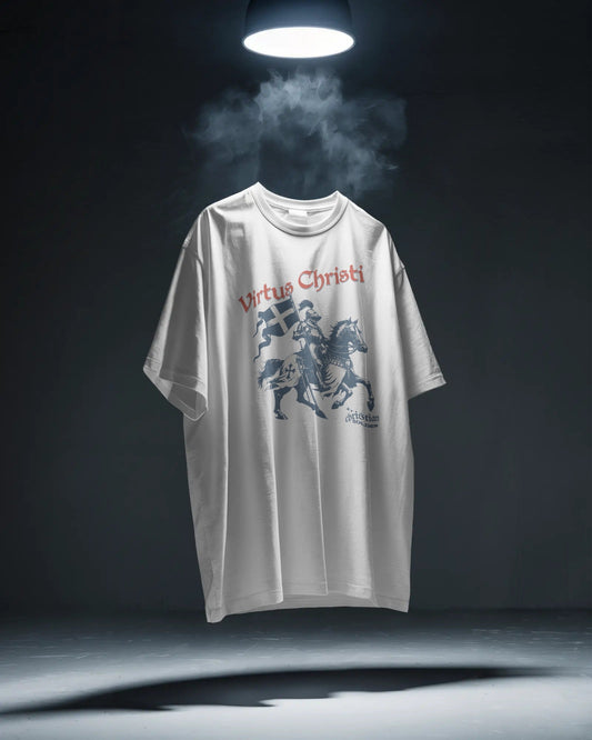 Virtus Christi T-Shirt - Christian Soldier Knight Tee - ChristVisions