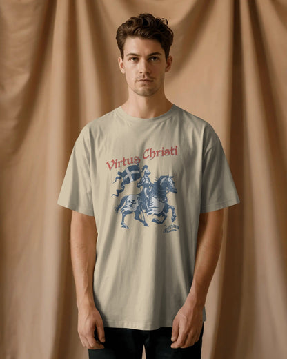 Virtus Christi T-Shirt - Christian Soldier Knight Tee - ChristVisions