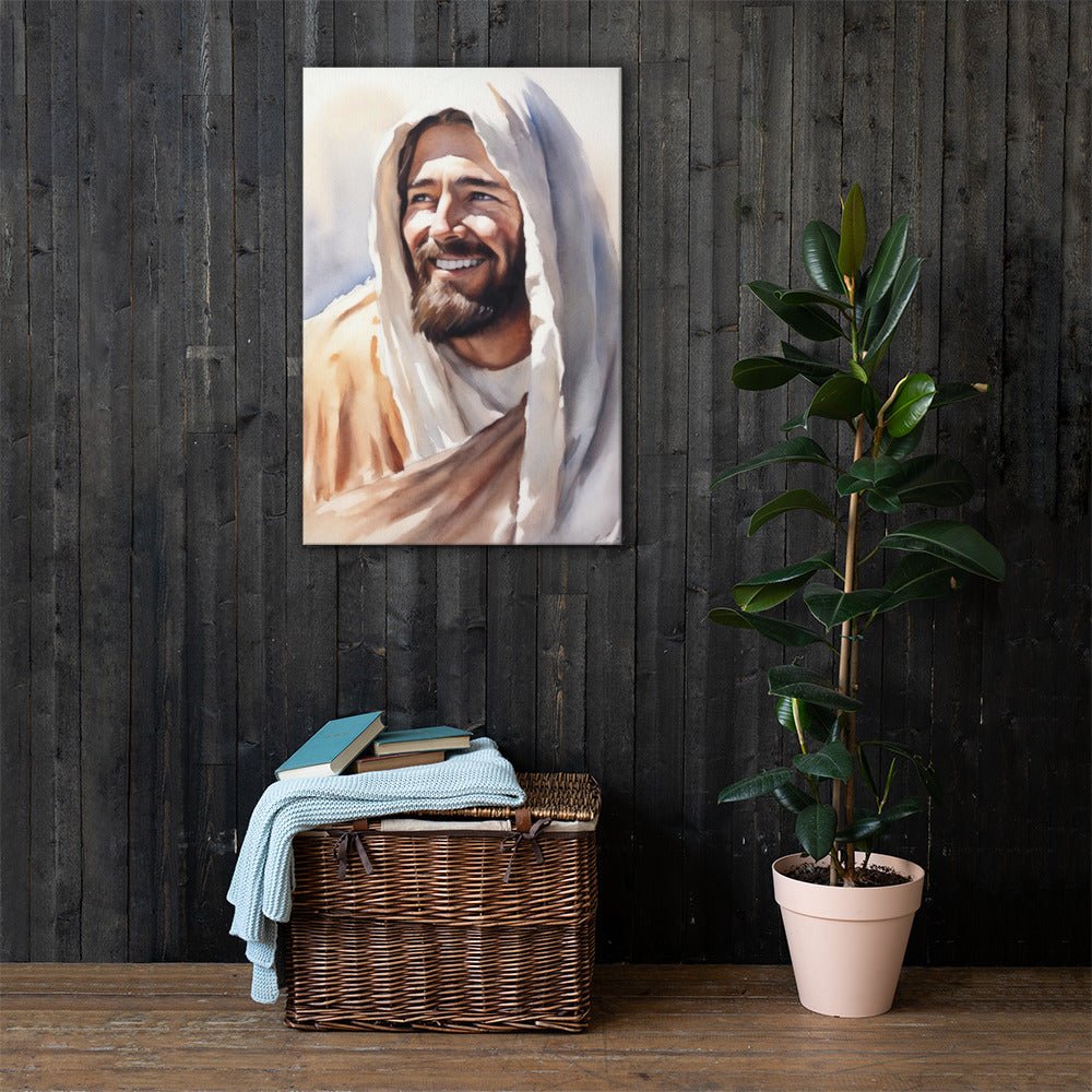 Yeshua's Smile Canvas Print - ChristVisions
