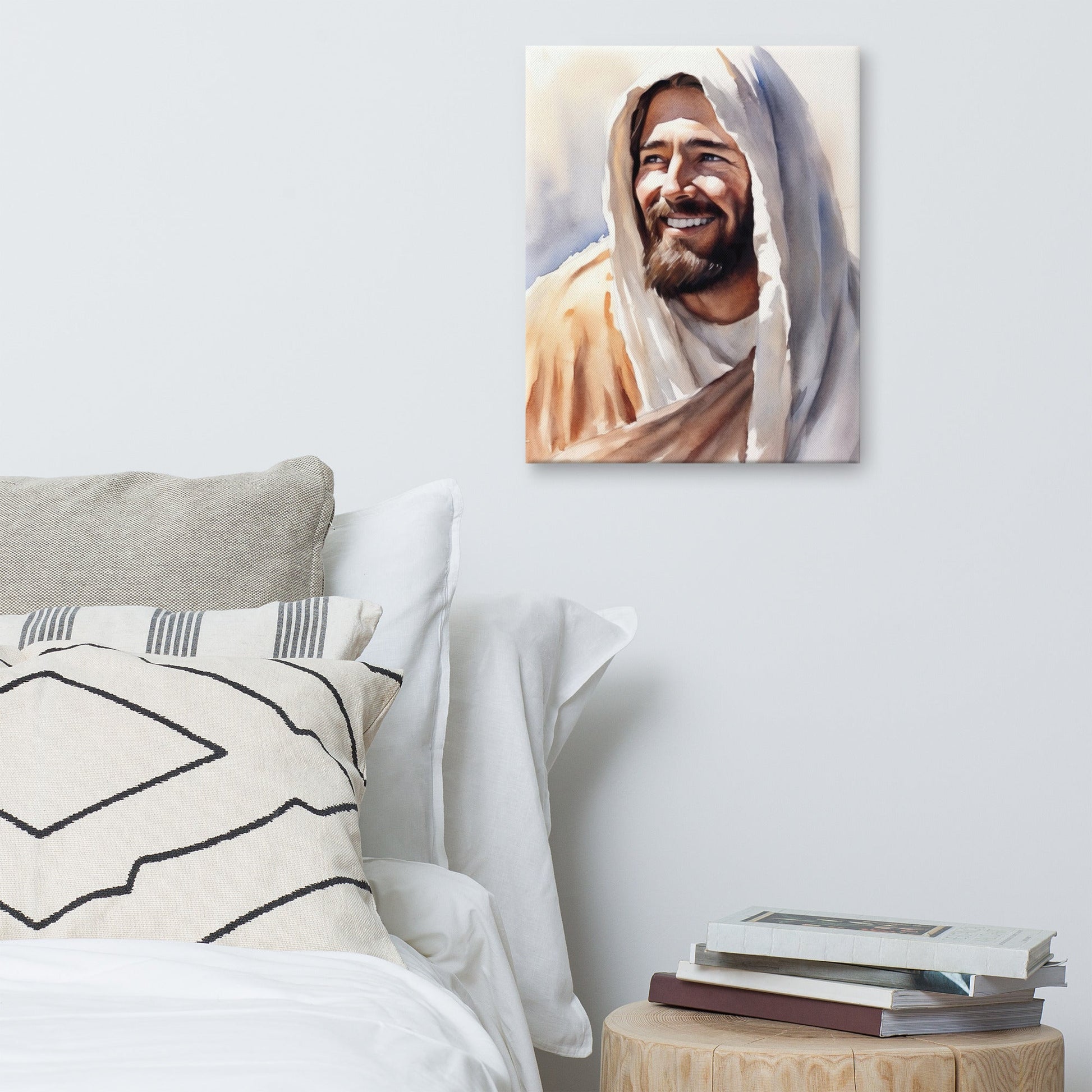 Yeshua's Smile Canvas Print - ChristVisions