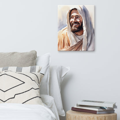 Yeshua's Smile Canvas Print - ChristVisions