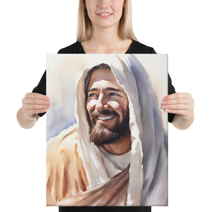 Yeshua's Smile Canvas Print - ChristVisions