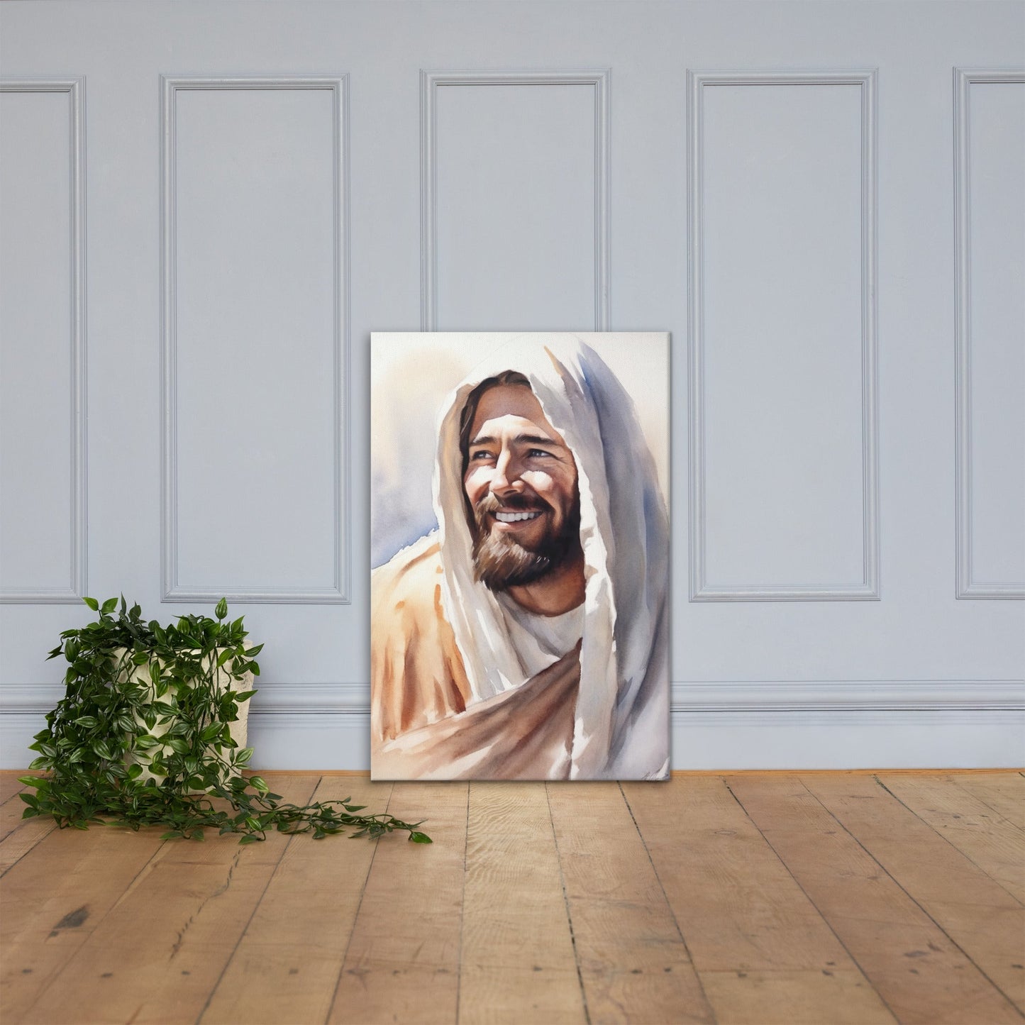 Yeshua's Smile Canvas Print - ChristVisions