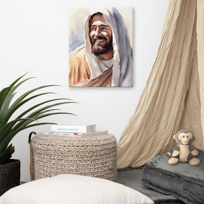 Yeshua's Smile Canvas Print - ChristVisions