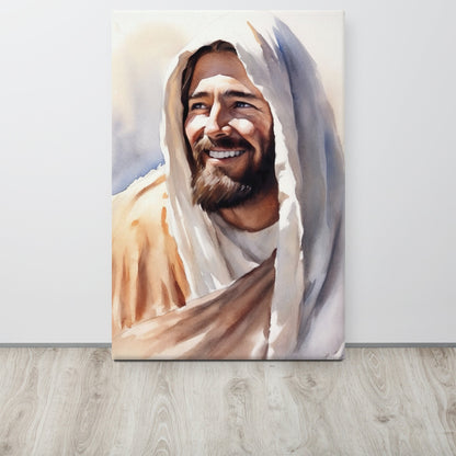 Yeshua's Smile Canvas Print - ChristVisions
